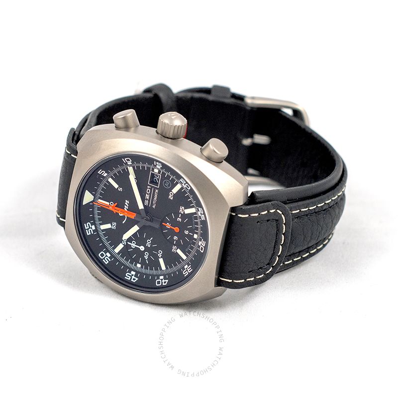 replica Sinn Instrument Chronographs 140.020-Leather-Cowhide-Blk-CSW WATCHES 1 