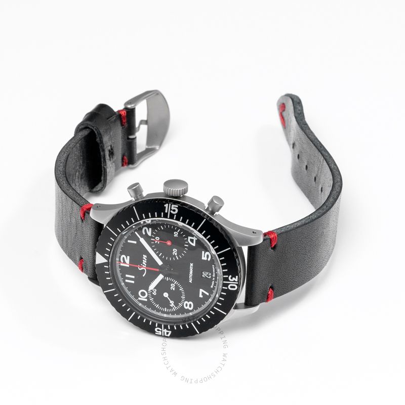 replica Sinn Instrument Chronographs 158.010-Leather.VBLK WATCHES 1 