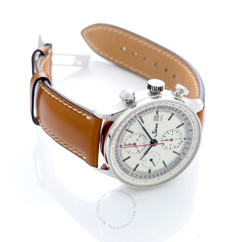 replica Sinn Instrument Chronographs 910.020-Leather-Horsehide-Brw-CSW WATCHES 1 
