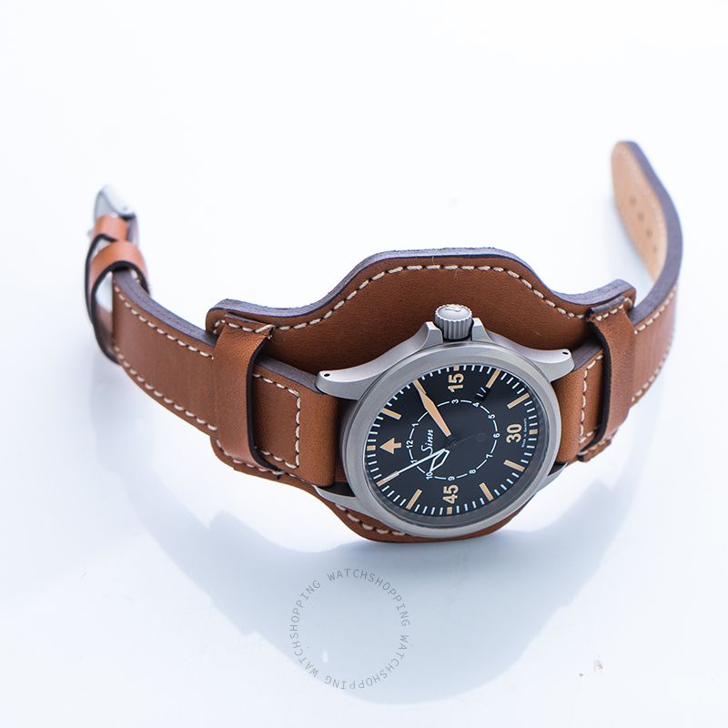 replica Sinn Instrument Watches 856.012-Leather-Calfskin with leather underlay-CSLC-Mid brown WATCHES 1 
