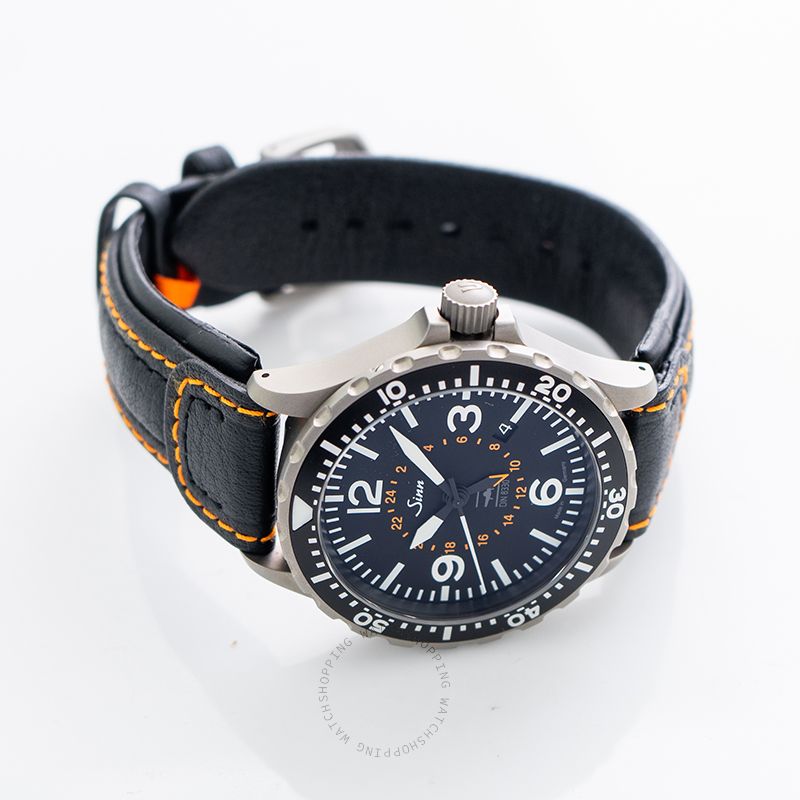 replica Sinn Instrument Watches 857.0401-Leather-Cowhide-BLK WATCHES 1 