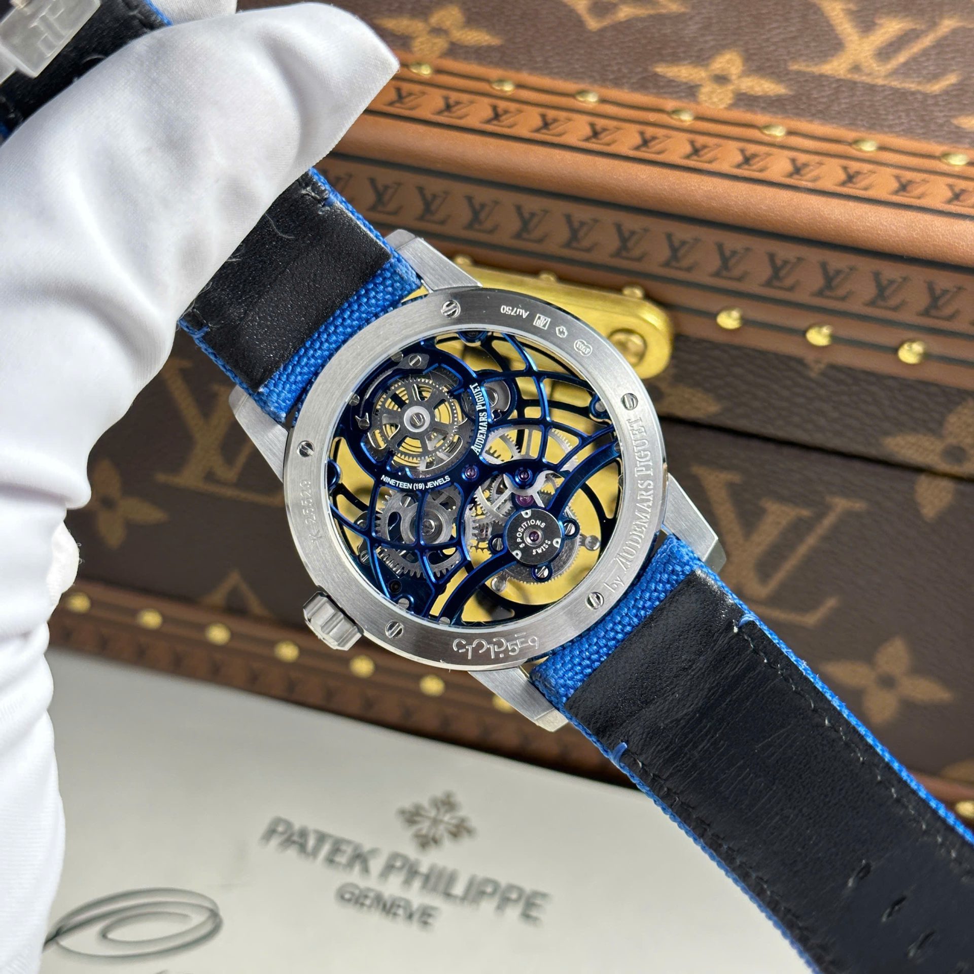 replica Audemars Piguet Fake Watch Royal Oak 15450ST Dial Blue APS Factory 37mm WATCHES 10 