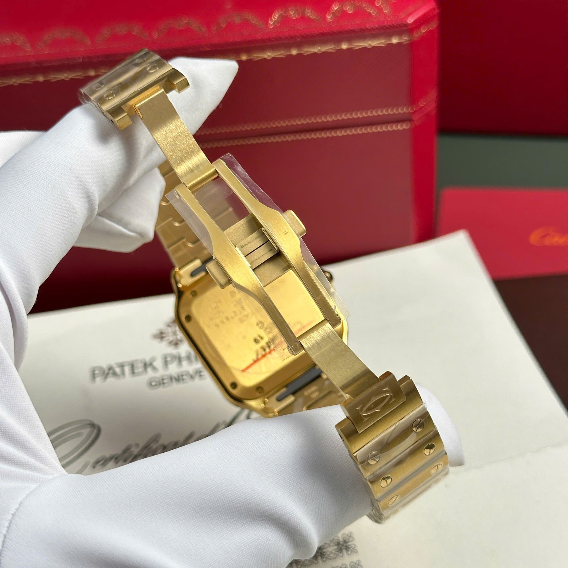 replica Cartier Santos WSSA0029 Replica 1:1 Watch BV Factory 35mm WATCHES 10 