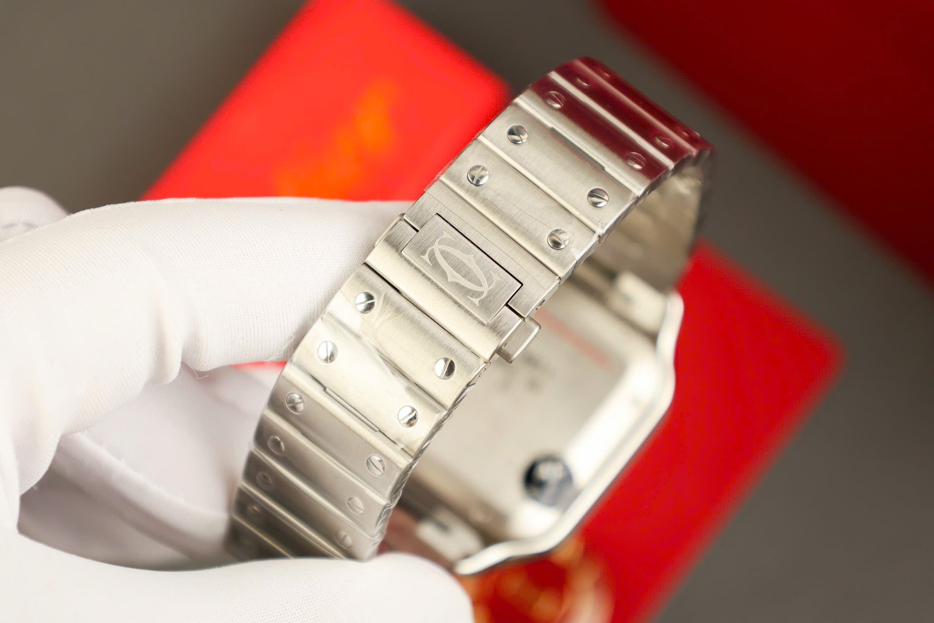 replica Cartier Replica Watches Santos Black Dial Roman Numeral Pile BV Factory 39.8mm WATCHES 11 