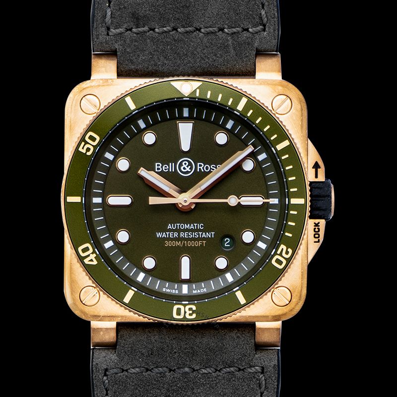 replica Bell & Ross Instruments BR0392-D-G-BR/SCA WATCHES 3