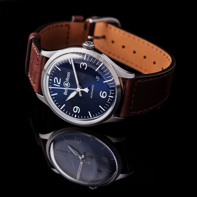 replica Bell & Ross Vintage BRV192-BLU-ST/SCA WATCHES 3