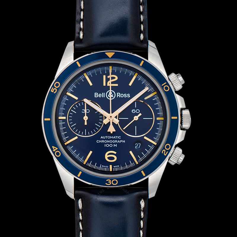 replica Bell & Ross Vintage BRV294-BU-G-ST/SCA WATCHES 3