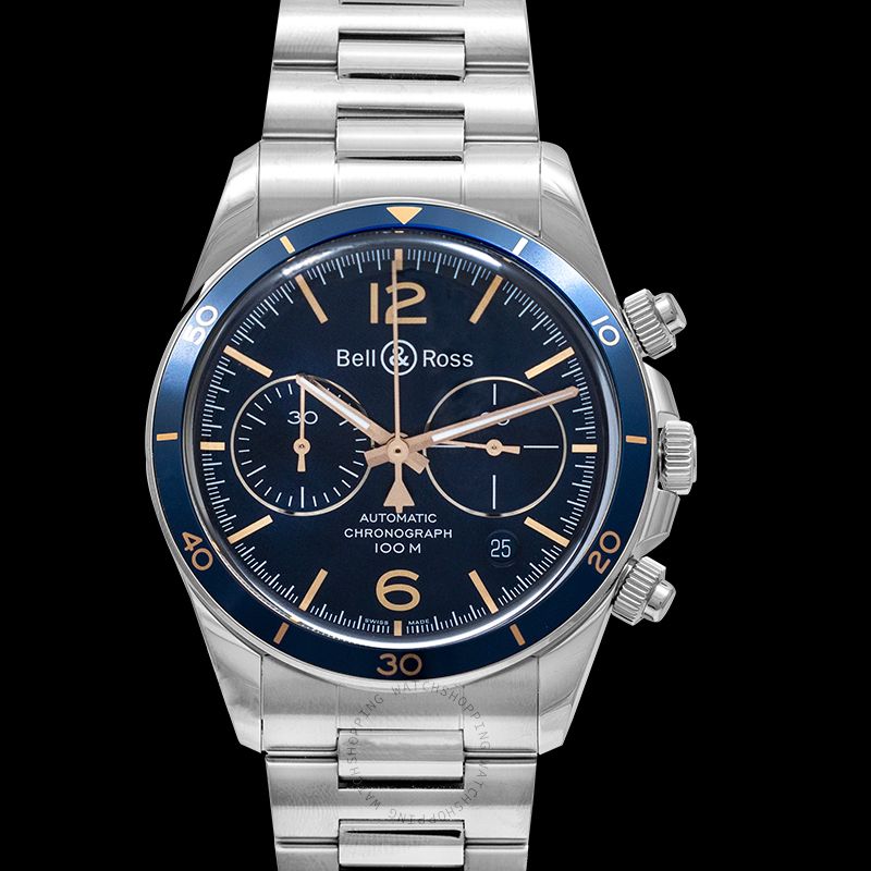 replica Bell & Ross Vintage BRV294-BU-G-ST/SST WATCHES 3