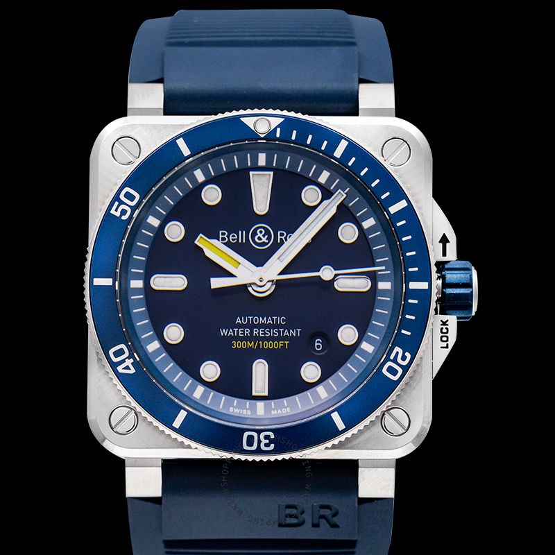replica Bell & Ross Instruments BR0392-D-BU-ST/SRB WATCHES 3