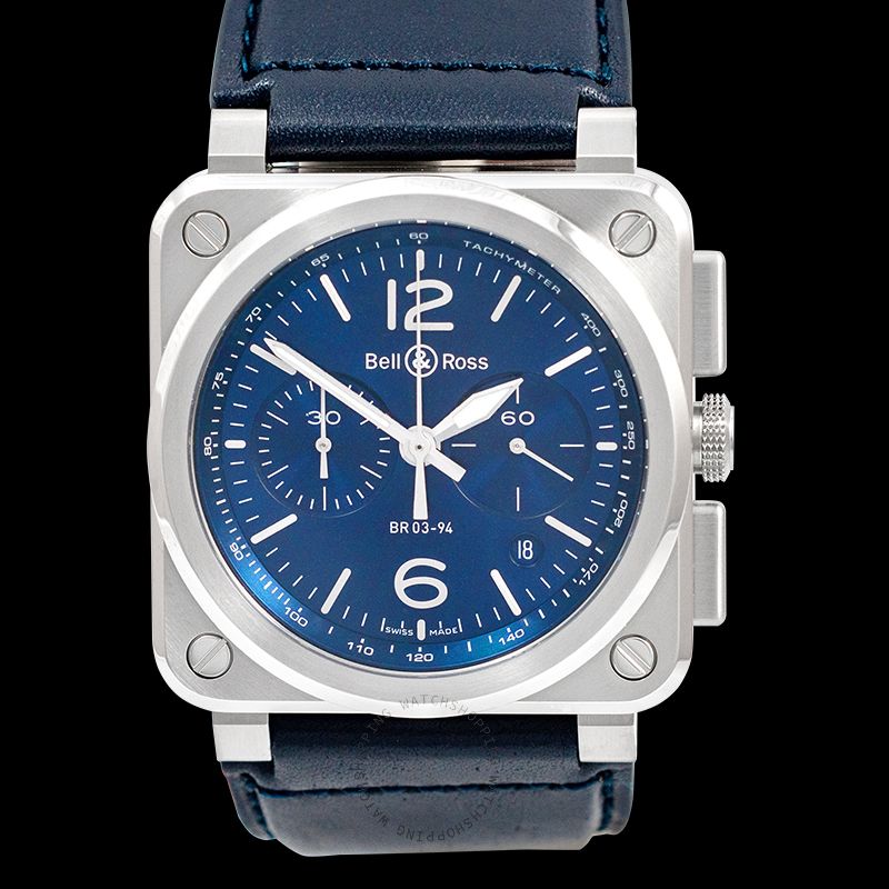 replica Bell & Ross Instruments BR0394-BLU-ST/SCA WATCHES 3
