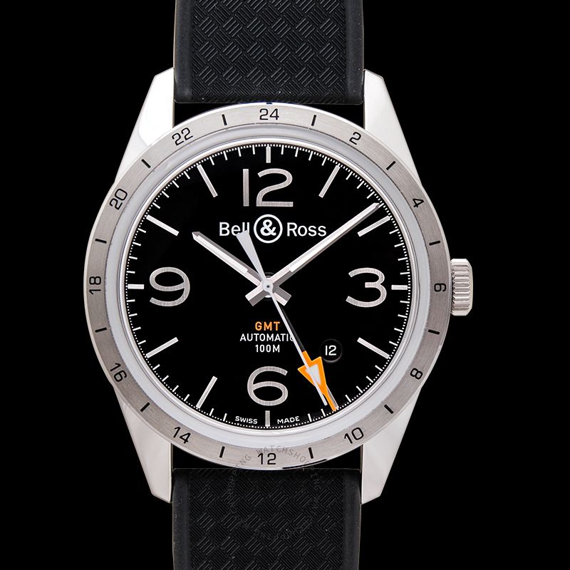 replica Bell & Ross Vintage BRV123-BL-GMT/SRB WATCHES 3