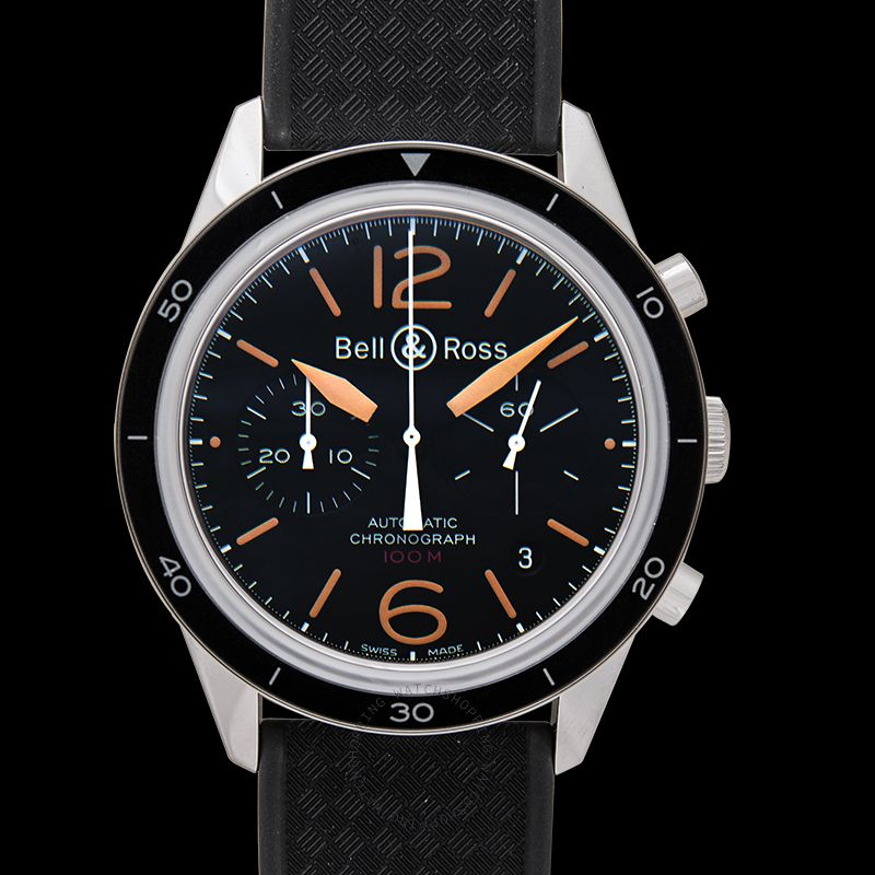 replica Bell & Ross Vintage BRV126-ST-HER/SRB WATCHES 3
