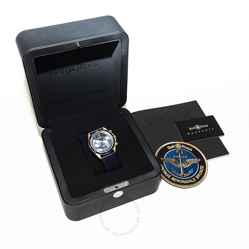 replica Bell & Ross Vintage BRV294-BLU-BR/SCA WATCHES 3 