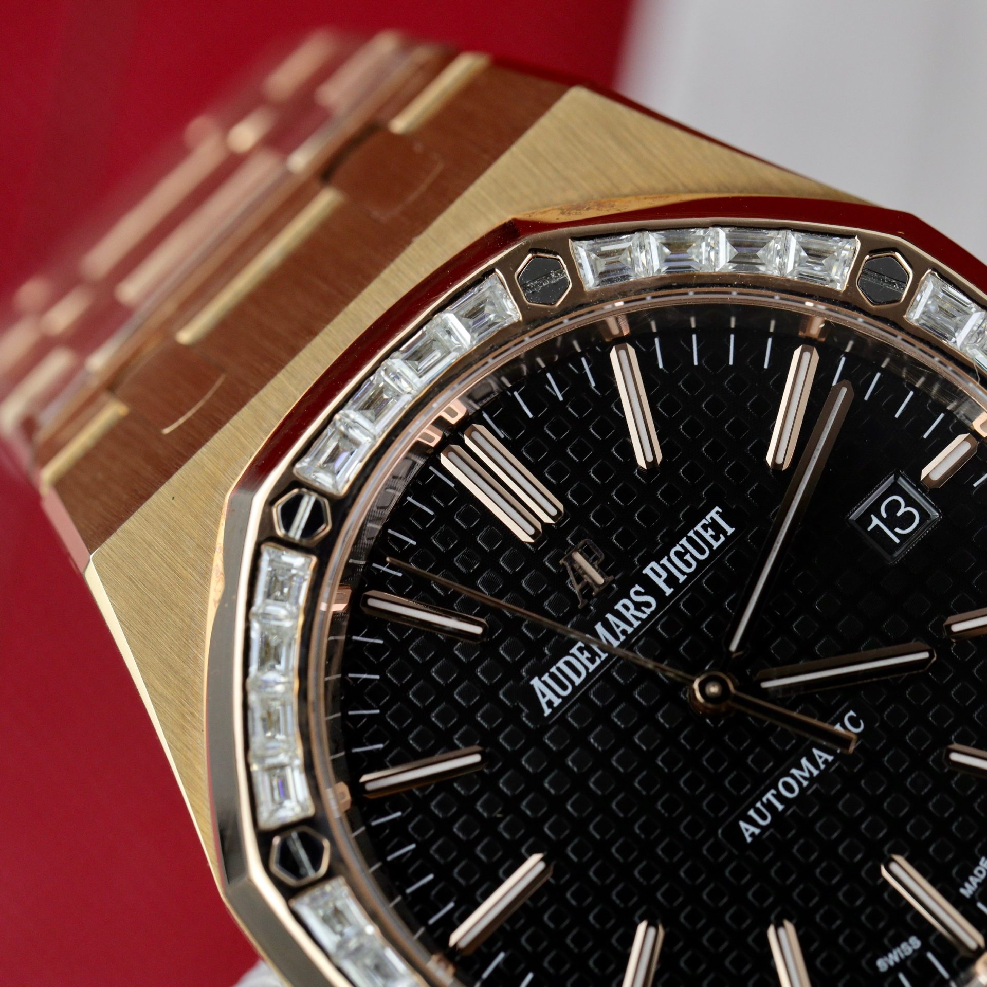 replica Audemars Piguet Replica Watch Royal Oak Tourbillon Rose Gold 26522OR Dial Blue 41mm WATCHES 3 