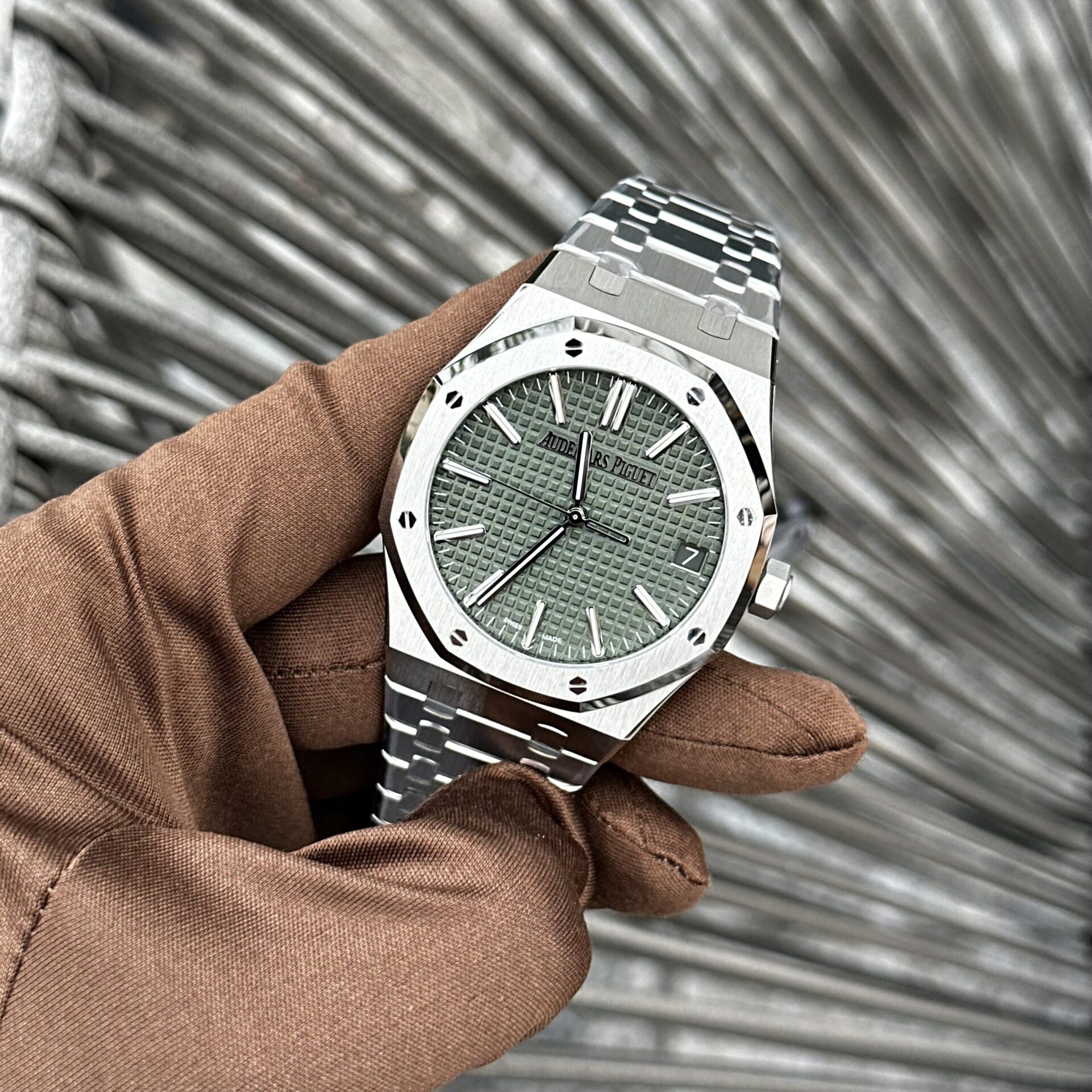 replica Audemars Piguet Replica Watch Royal Oak 15202OR Jumbo Gray Dial 39mm WATCHES 3 