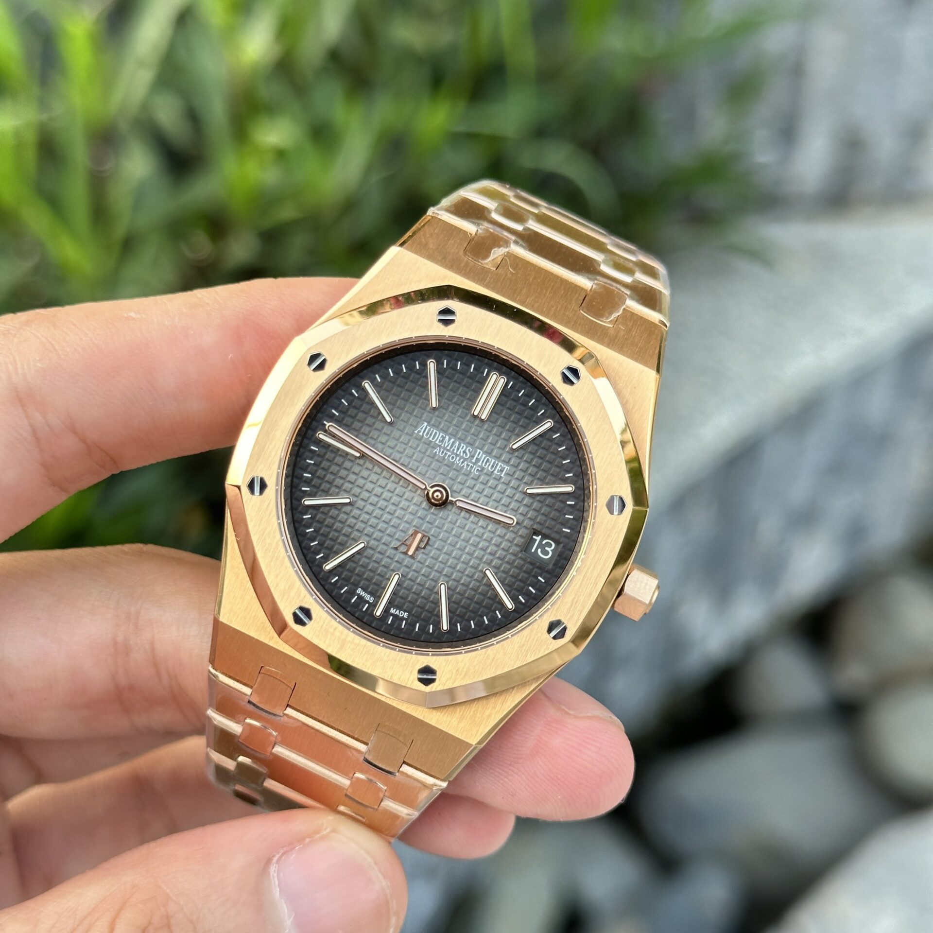 replica Audemars Piguet Fake Watch Royal Oak 15450 White Gold IP Factory 37mm WATCHES 3 