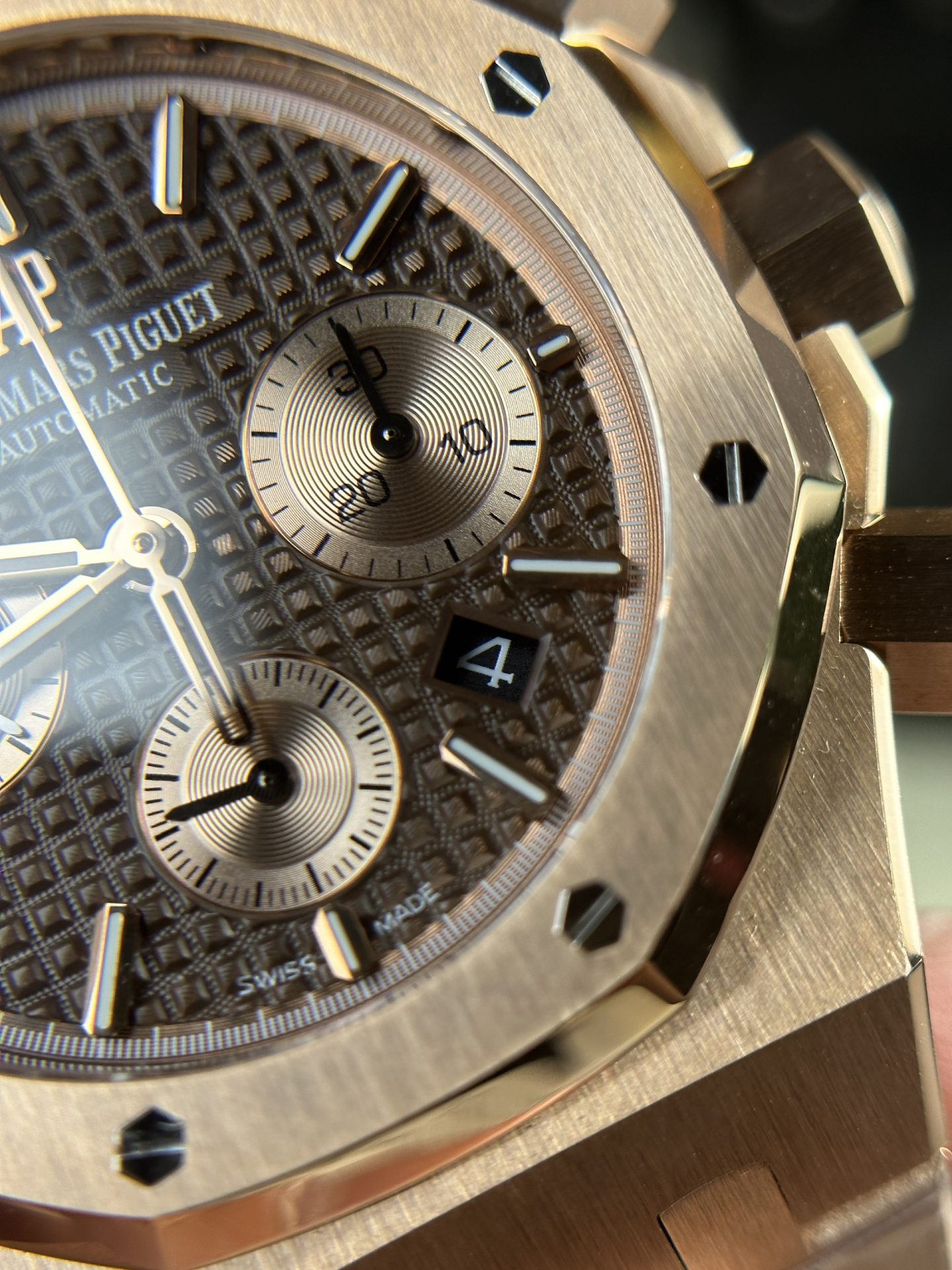 replica Audemars Piguet Replica Watch Royal Oak 15400 Carbon Dial Black 41mm WATCHES 3 
