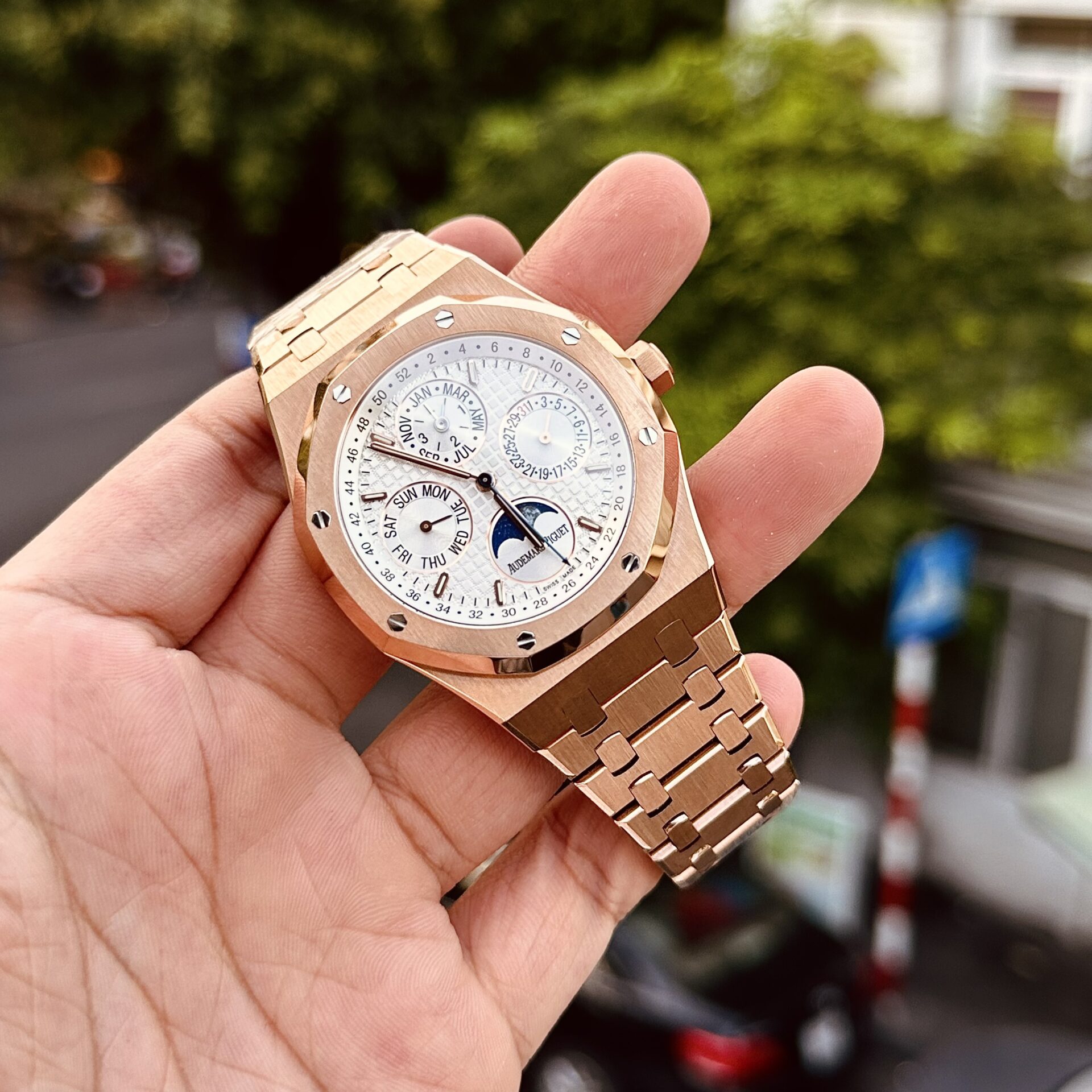 replica Audemars Piguet Replica Watch Royal Oak 15720ST Blue Dial IP Factory 41mm WATCHES 3 