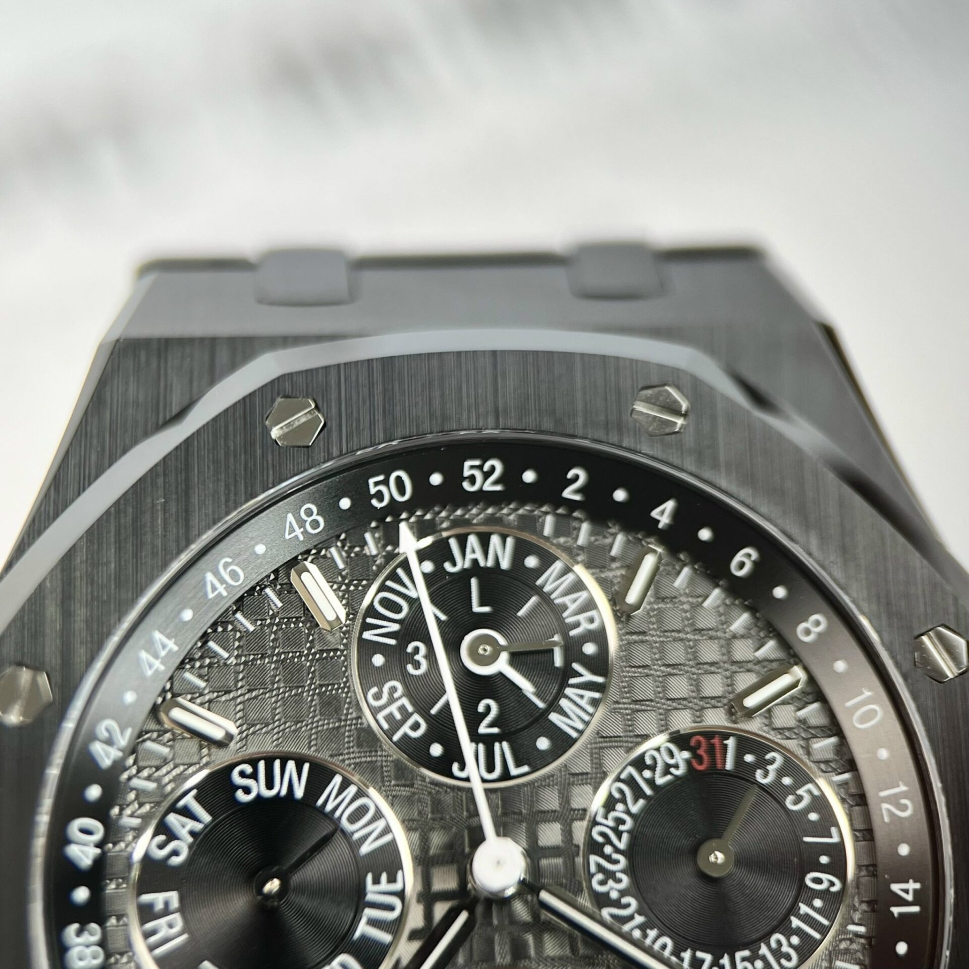 replica Audemars Piguet Replica Watches Royal Oak 15720ST Green Dial IP Factory 42mm WATCHES 3 