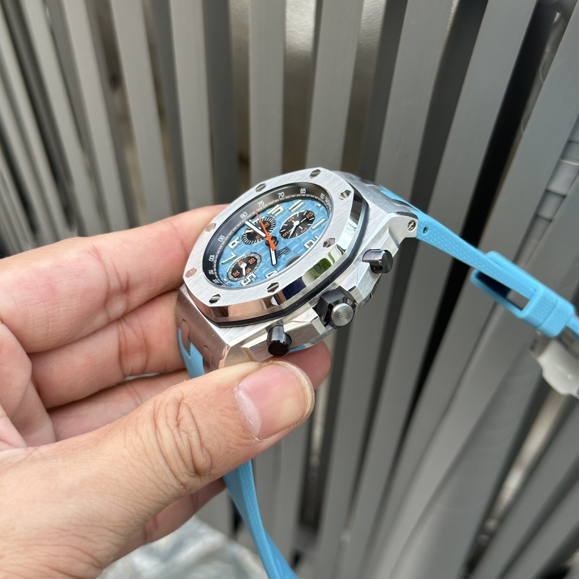 replica Audemars Piguet Replica Watch Royal Oak 15400 Carbon Dial Black 41mm WATCHES 3 