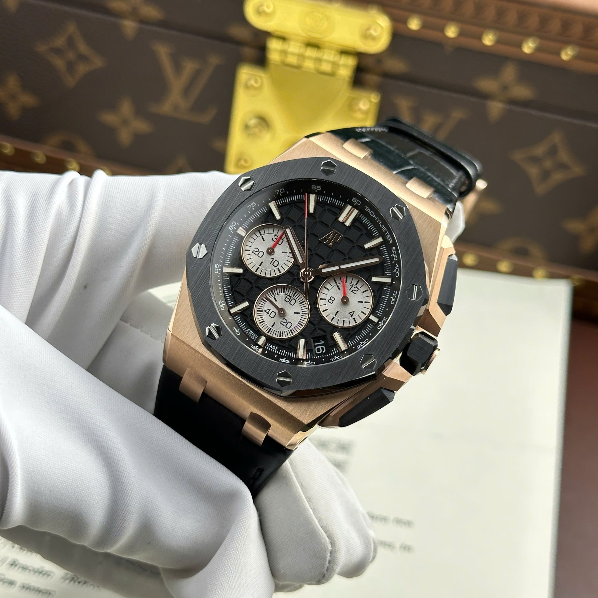 replica Audemars Piguet Replica Watch Royal Oak 15202OR Jumbo Blue Dial ZF Factory 39mm WATCHES 3 