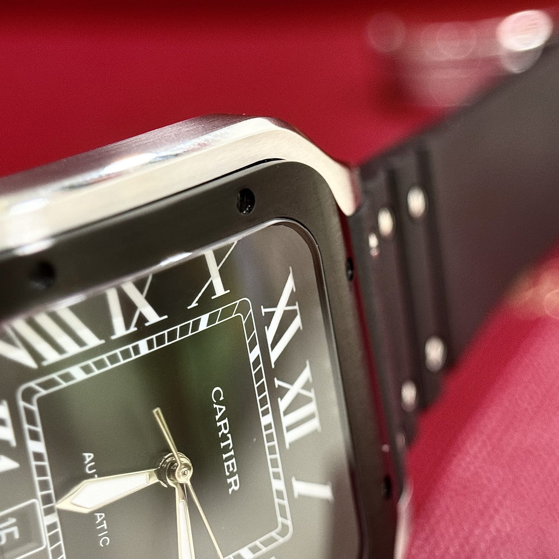 replica Cartier Replica Watch Santos Custom Moissanite Diamonds BV Factory 39.8mm WATCHES 3 