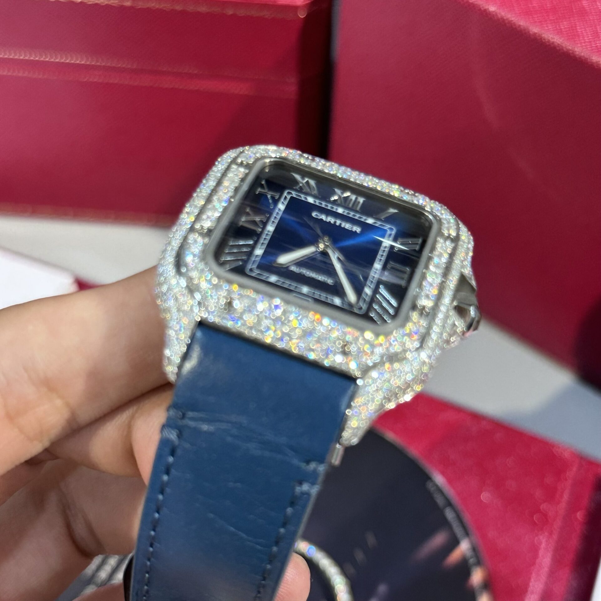 replica Cartier Replica Watch Santos Demi White Dial BV Factory 35.2mm WATCHES 3 