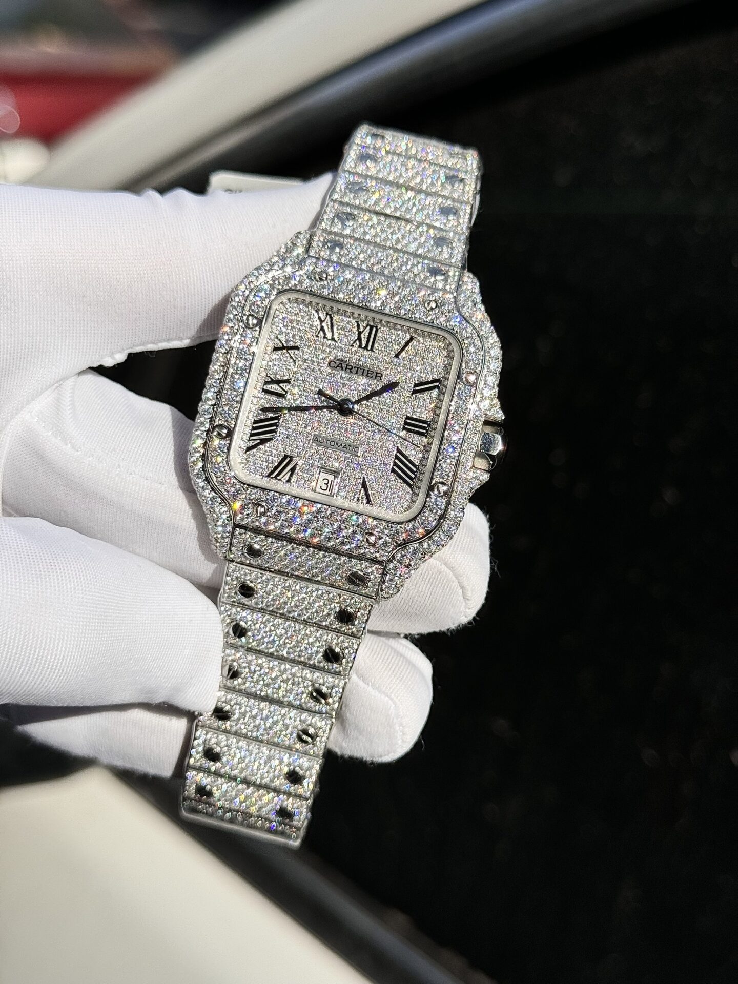 replica Cartier Ronde Natural Diamond Replica 1:1 Watch For Women 36mm WATCHES 3 