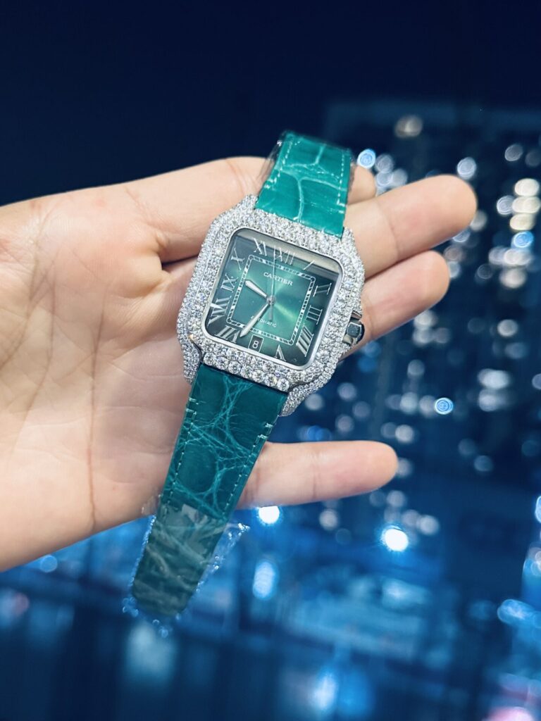 replica Cartier Replica Watch Santos WSSA0039 Black Rubber Strap BV Factory 39.8mm WATCHES 3 