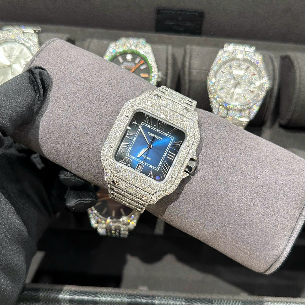 replica Cartier Ballon Bleu Women’s Replica 11 Watch White Dial Black Leather Strap 28mm WATCHES 3 