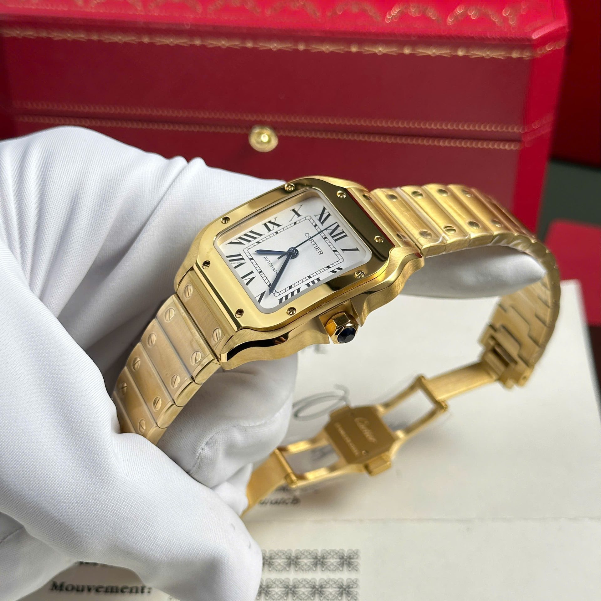 replica Cartier Santos WSSA0029 Replica 1:1 Watch BV Factory 35mm WATCHES 3 