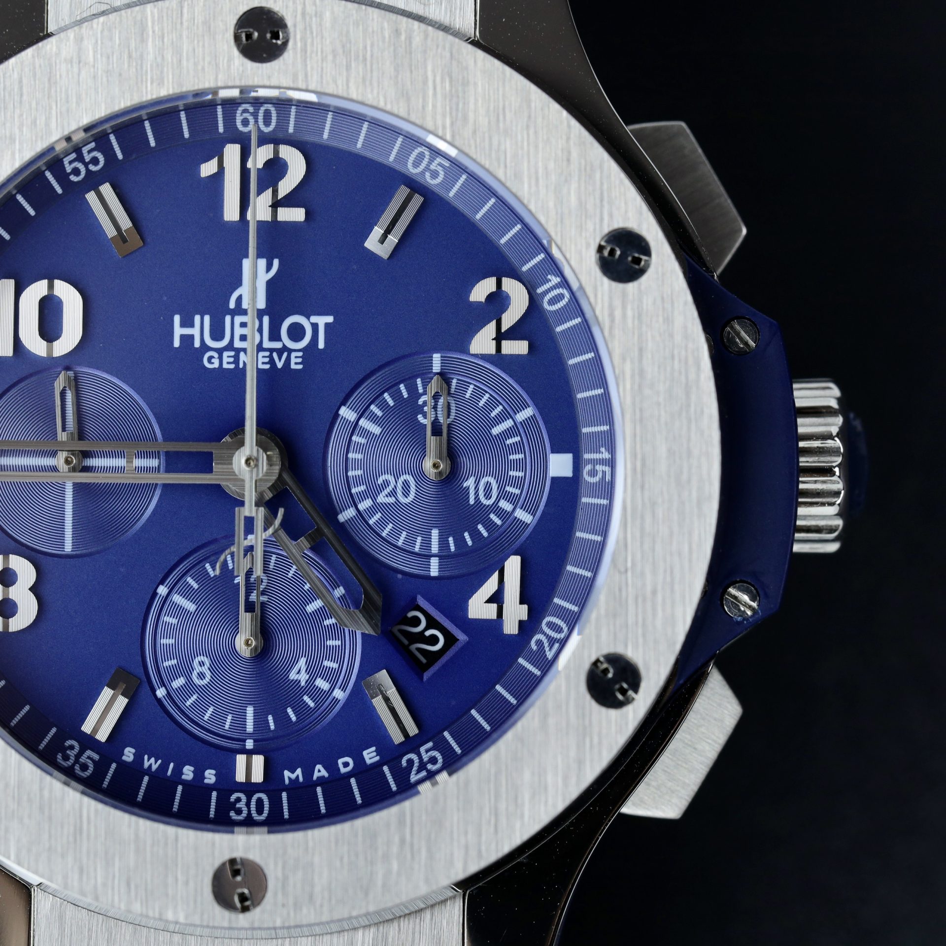 replica Hublot Replica Watches Spirit Of Big Bang King Gold Bezel Ceramic Blue 42mm WATCHES 3 