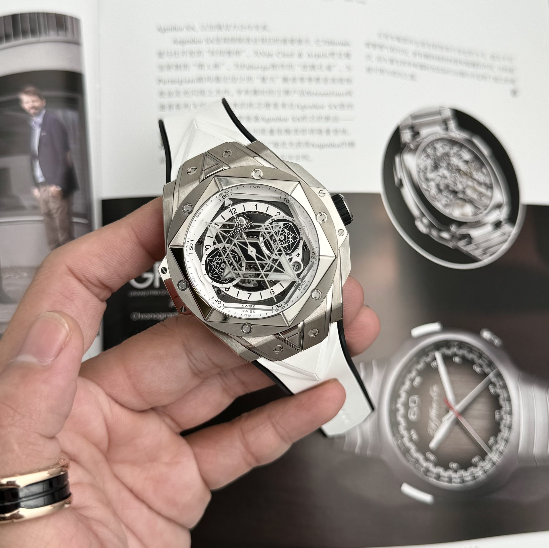 replica Hublot Replica Watches MP-06 Tourbillon Ceramic Black 45mm WATCHES 3 