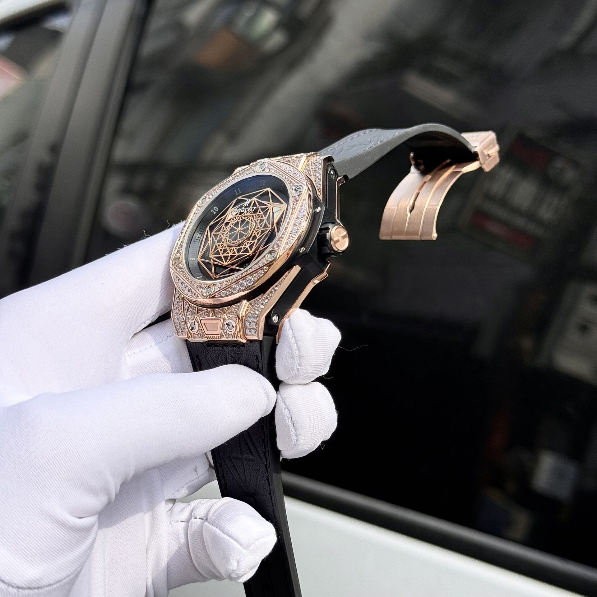 replica Hublot Replica Watch Orlinski Custom Demi Moissanite Diamonds 40mm WATCHES 3 
