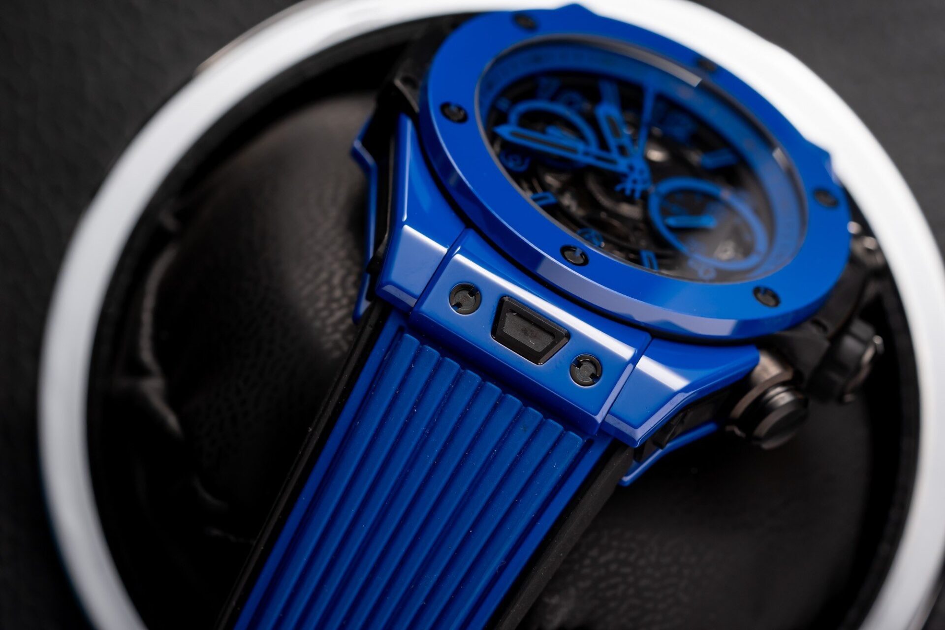 replica Hublot Fake Watch Big Bang One Click Dial Blue Custom Diamonds Moissanite 39mm WATCHES 3 