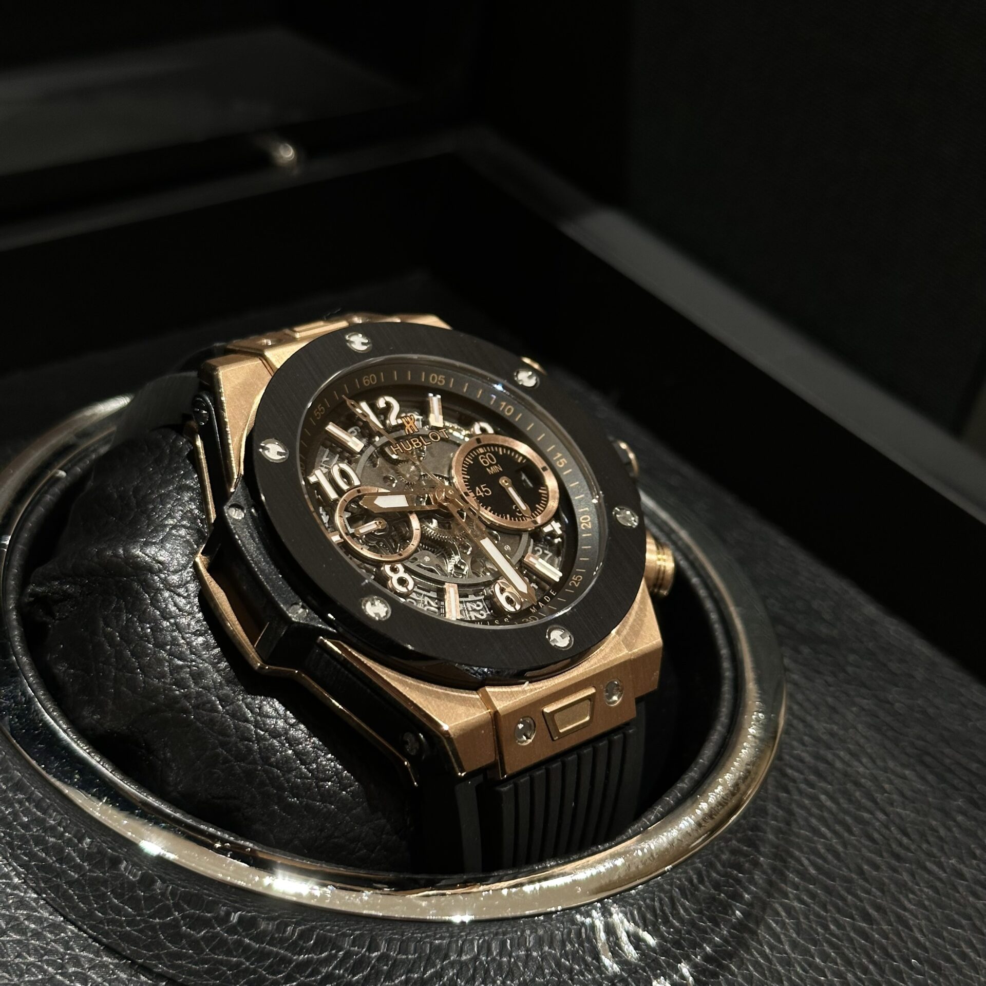 replica Hublot Best Replica Watch Big Bang Sang Bleu II Gray Ceramic BBF 45mm WATCHES 3 