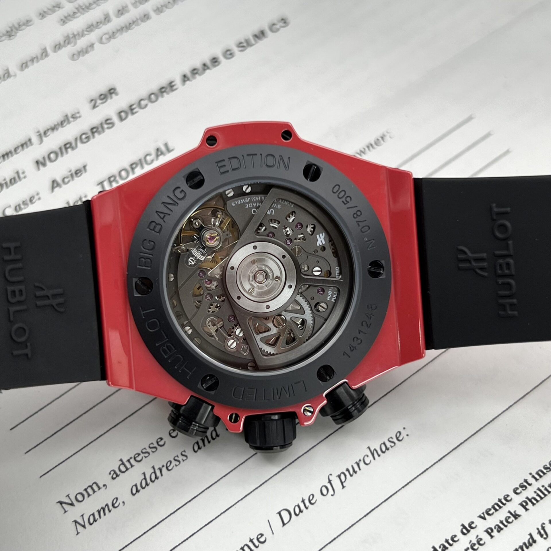 replica Hublot Best Replica Watch Big Bang Sang Bleu II King Gold White Dial BBF 45mm WATCHES 3 