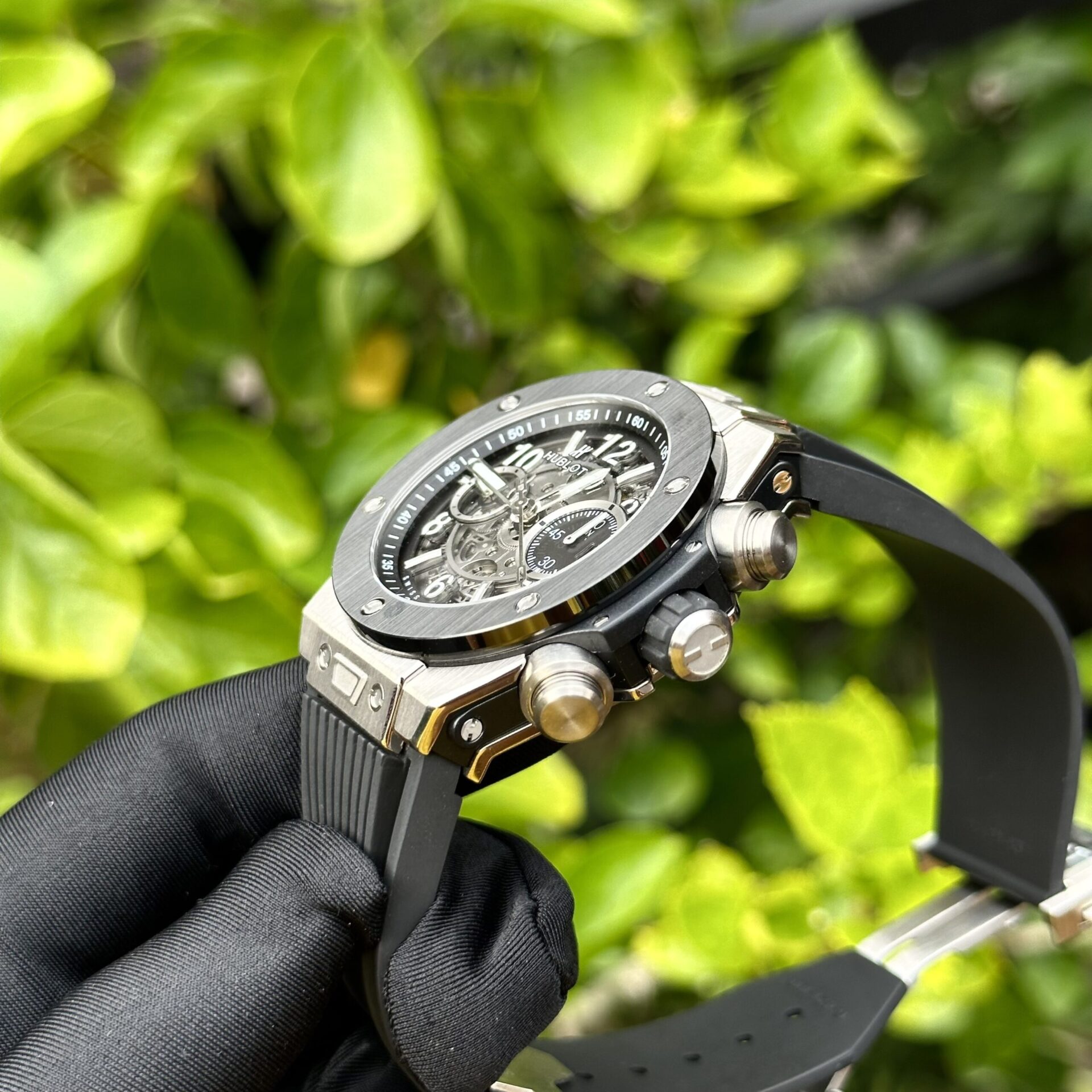 replica Hublot Replica Watch Big Bang Sang Bleu II Titanium Blue Dial BBF 45mm WATCHES 3 
