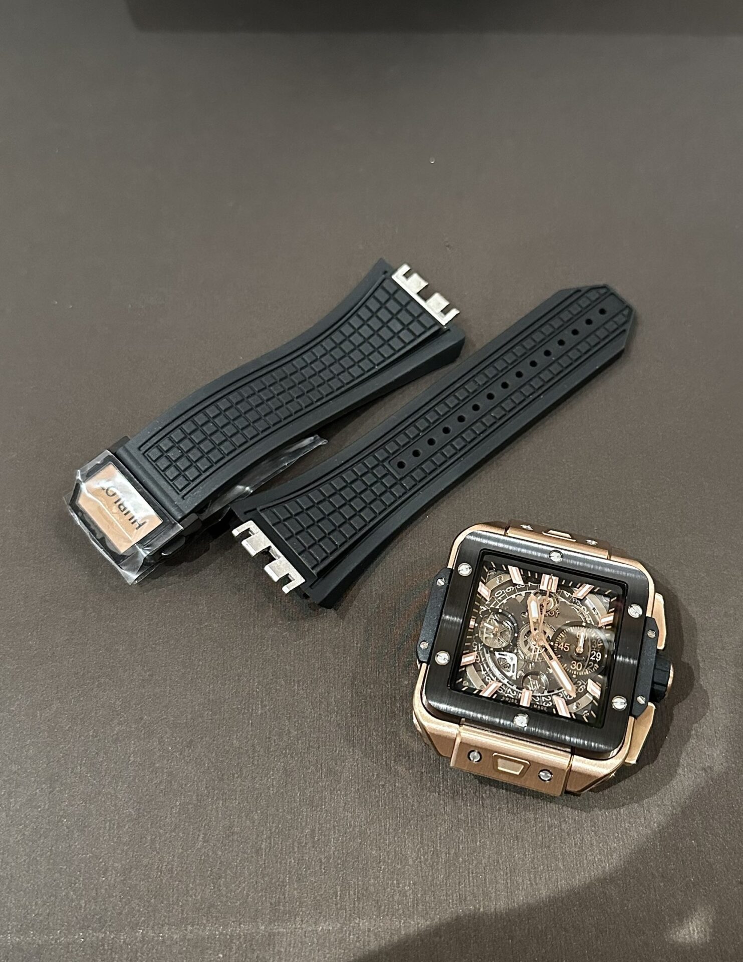 replica Hublot Replica Watch Square Bang Unico Ceramic Black BBF Factory 42mm WATCHES 3 