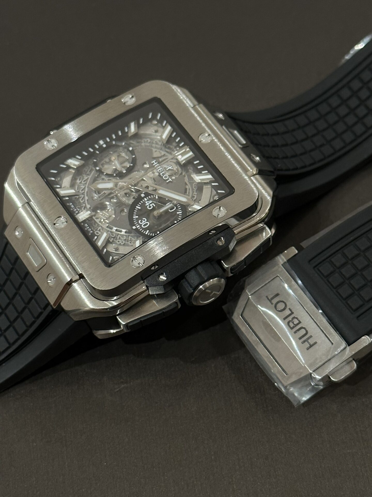 replica Hublot Replica Watch Big Bang Sang Bleu II Titanium Black Dial BBF 45mm WATCHES 3 