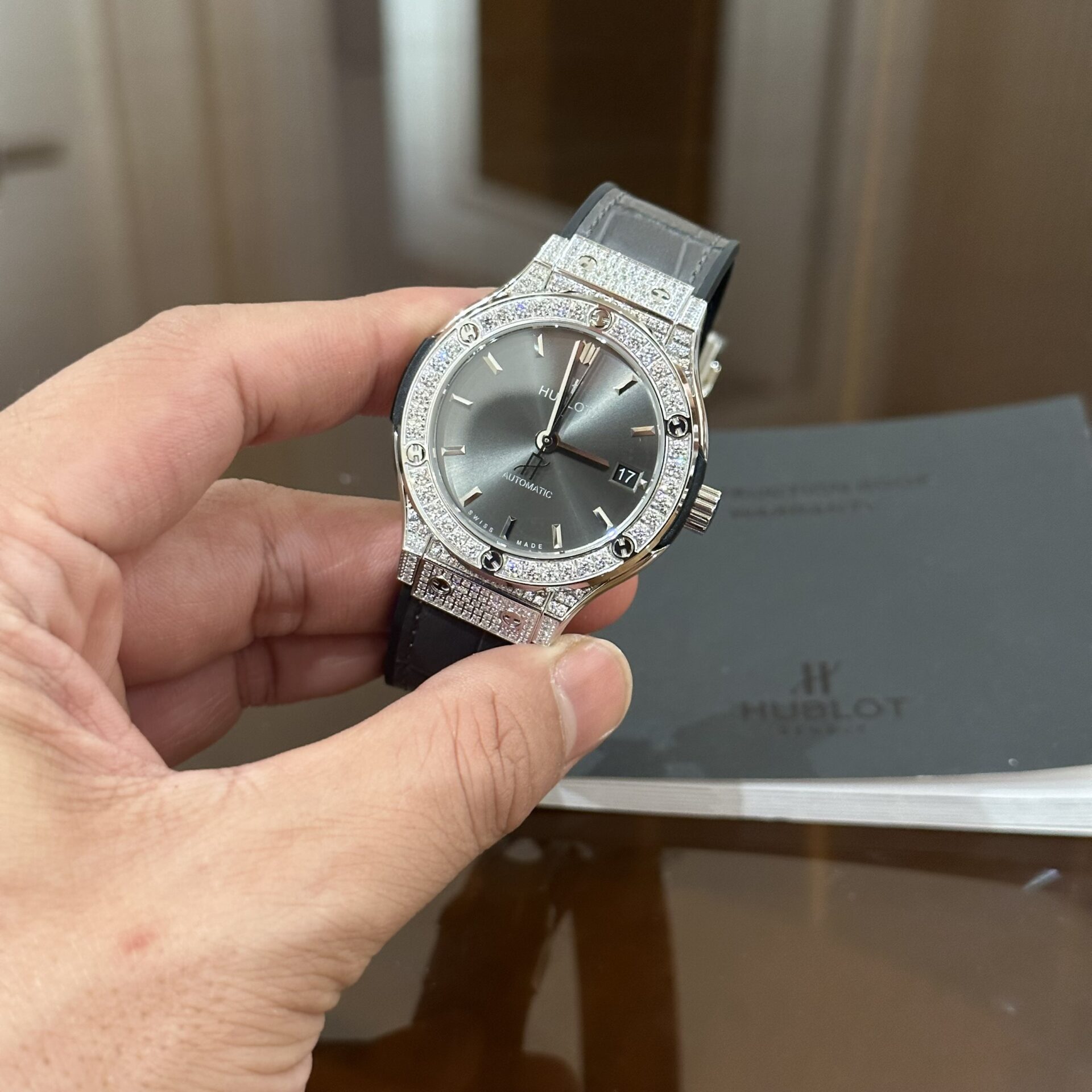 replica Hublot Clone Watch Big Bang Chronograph Blue Dial 44mm WATCHES 3 