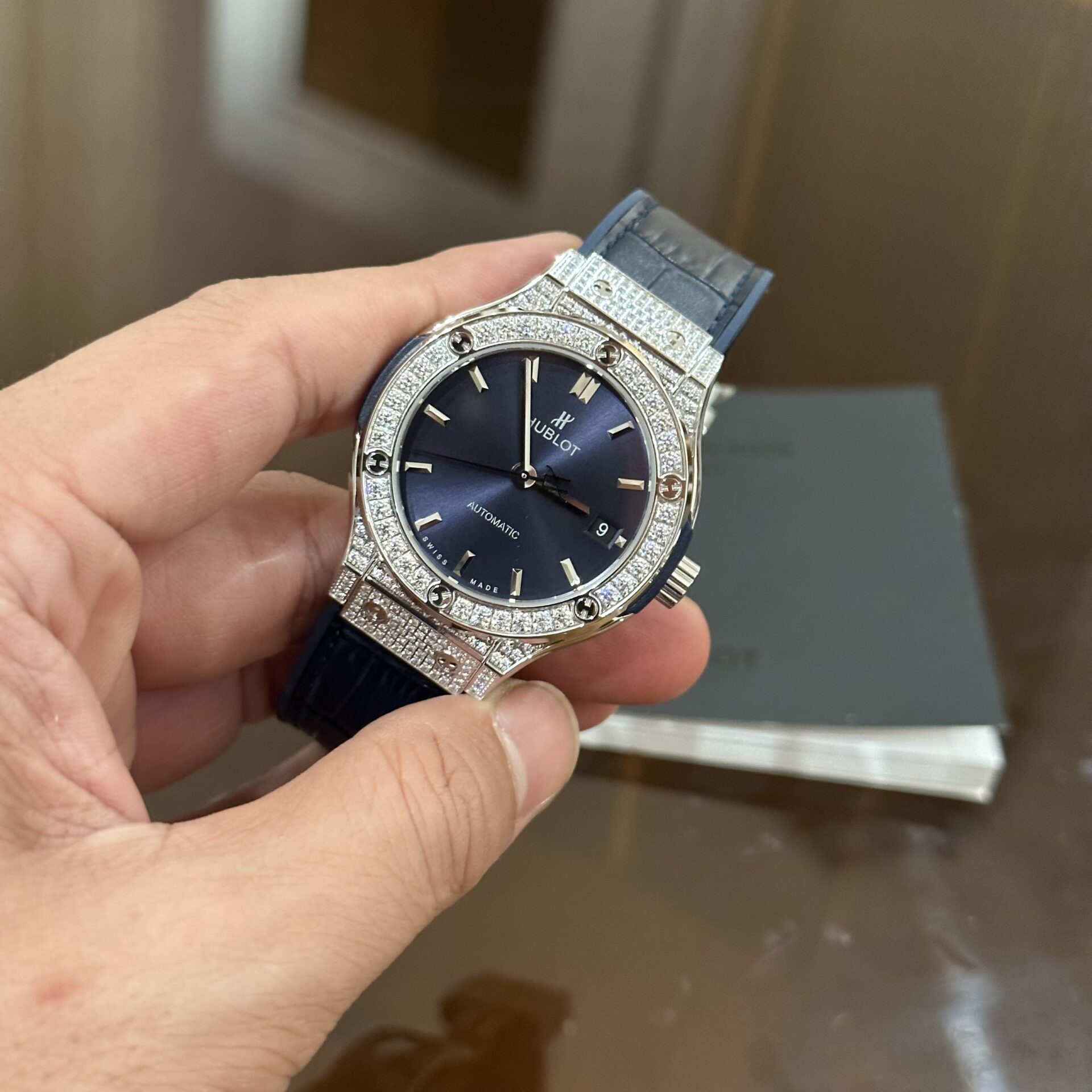 replica Hublot Replica Watch Big Bang One Click Custom Full Moissanite Diamonds 39mm WATCHES 3 