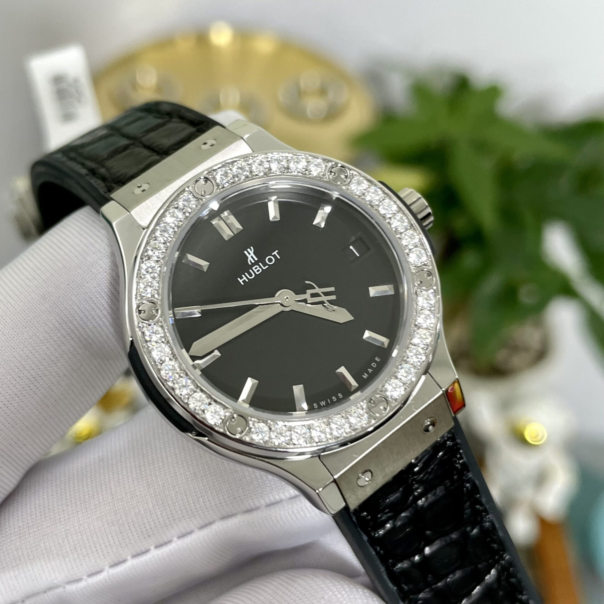 replica Hublot Replica Watch Classic Fusion Custom Full Moissanite Diamonds 42mm WATCHES 3 