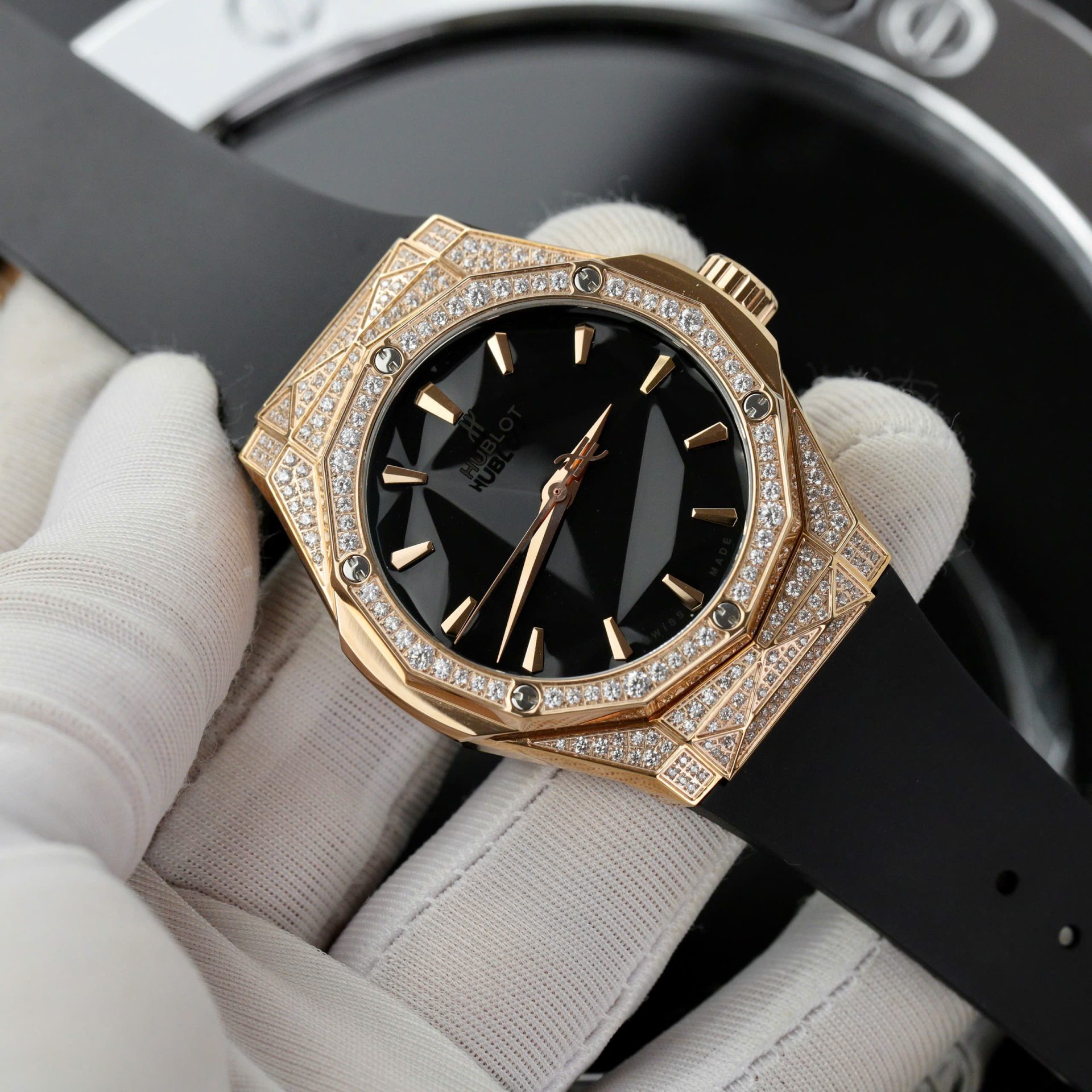 replica Hublot Replica Watches Square Bang Unico Ceramic White BBF Factory 42mm WATCHES 3 