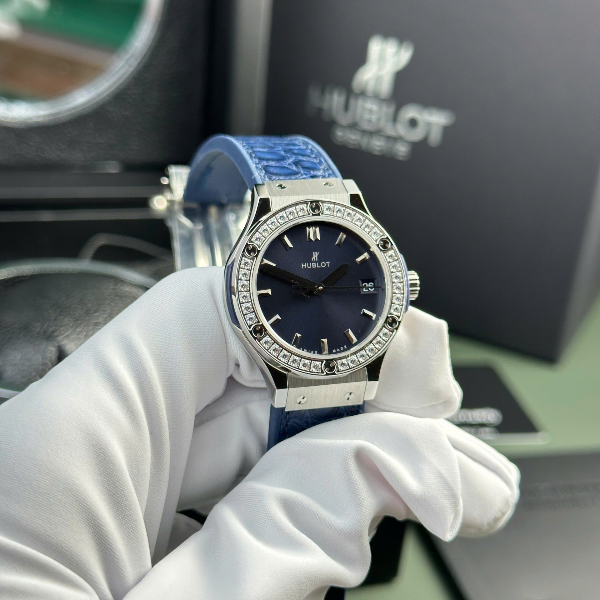 replica Hublot Replica Watches Square Bang Unico Ceramic White BBF Factory 42mm WATCHES 3 