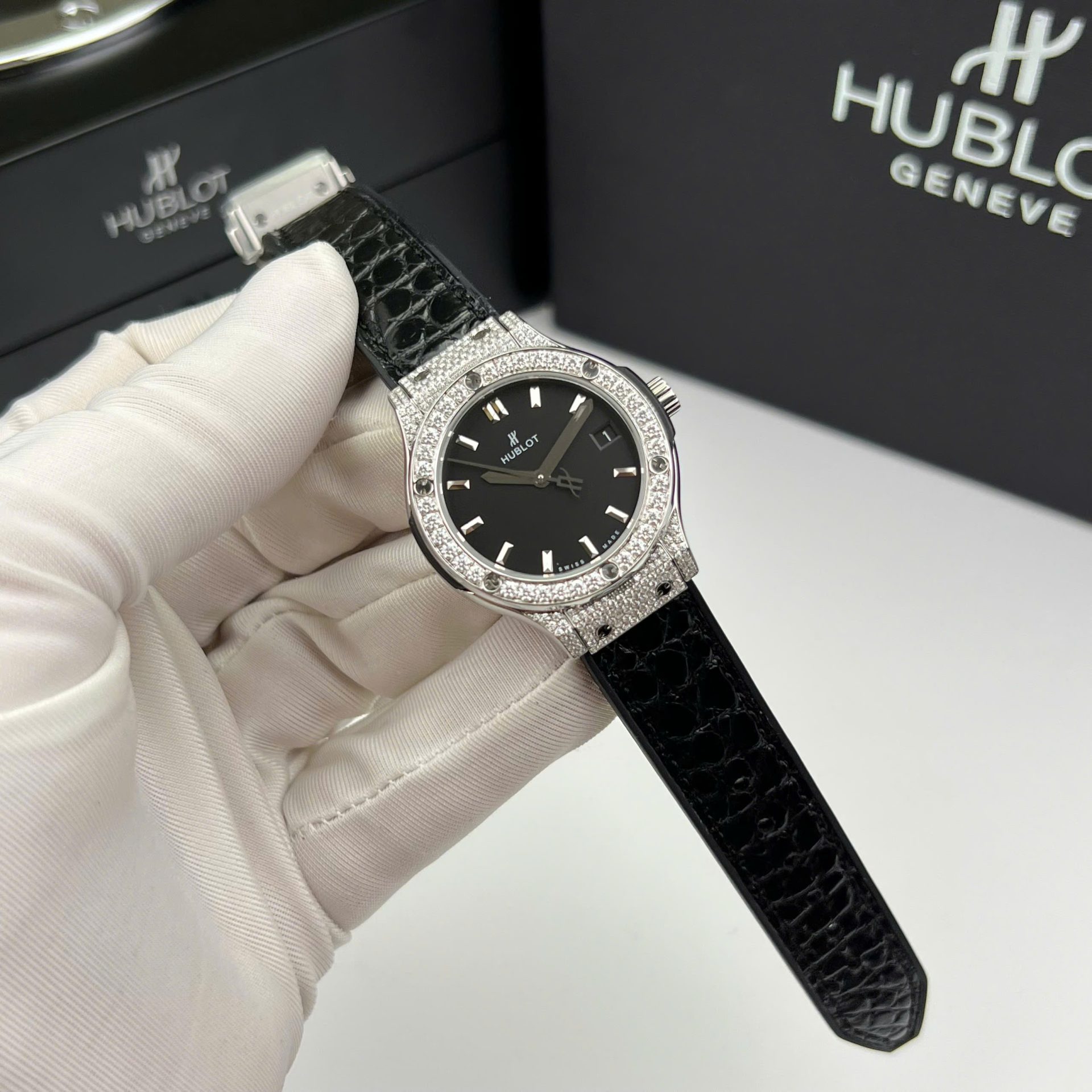 replica Hublot Replica Watch Square Bang Unico Ceramic Black BBF Factory 42mm WATCHES 3 