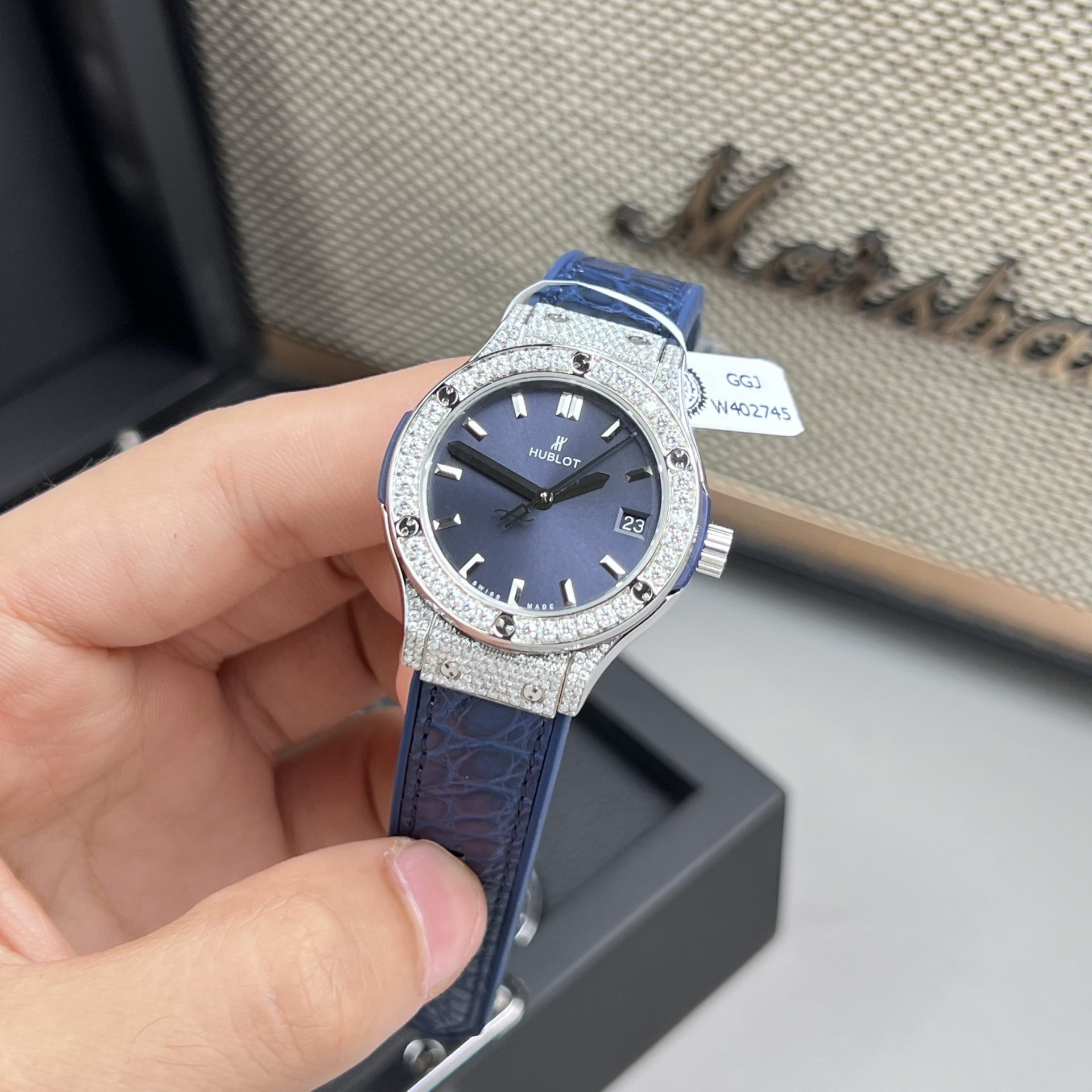 replica Hublot Replica Watch Classic Fusion Custom Full Moissanite Diamonds 42mm WATCHES 3 