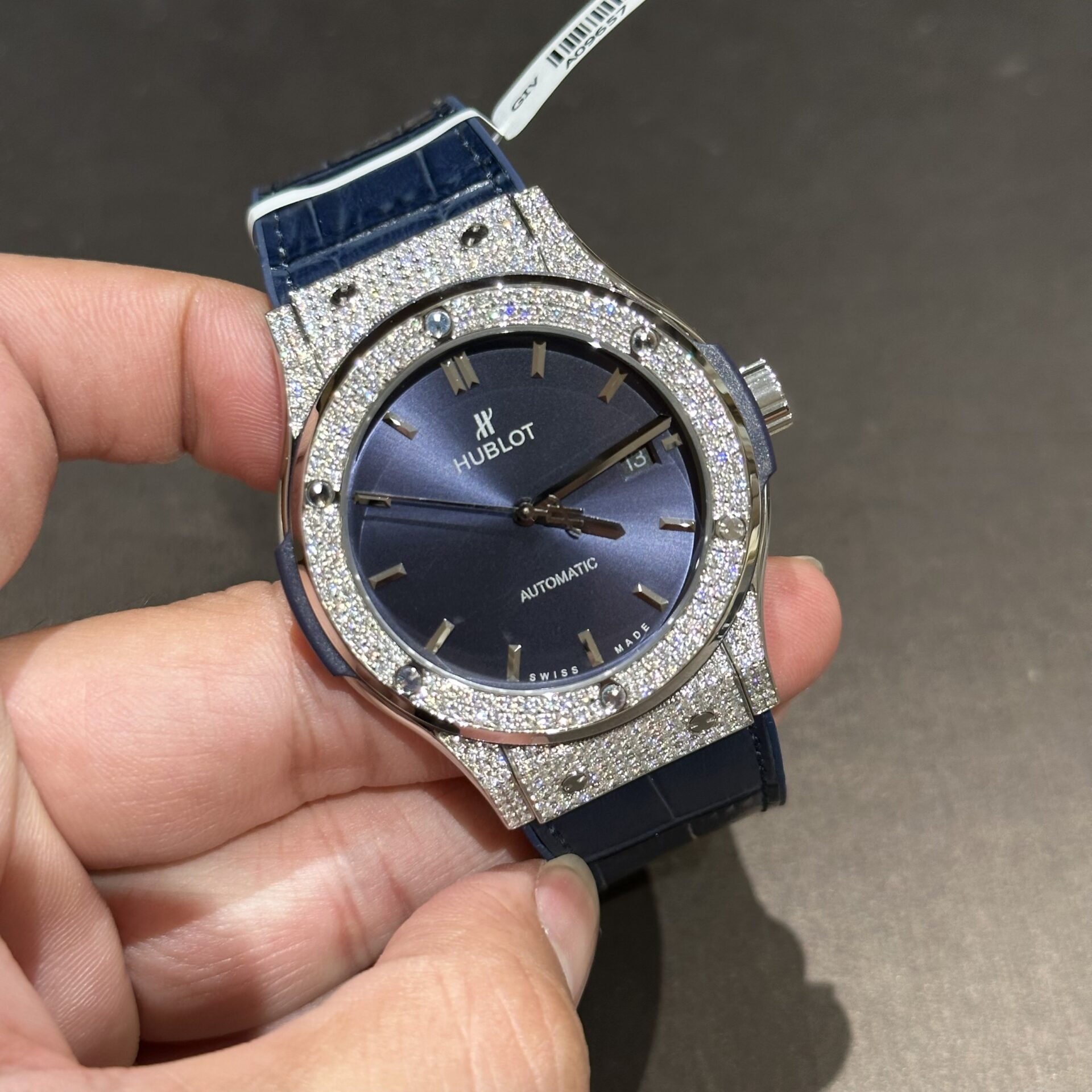 replica Hublot Replica Watch Big Bang One Click Custom Full Moissanite Diamonds 39mm WATCHES 3 