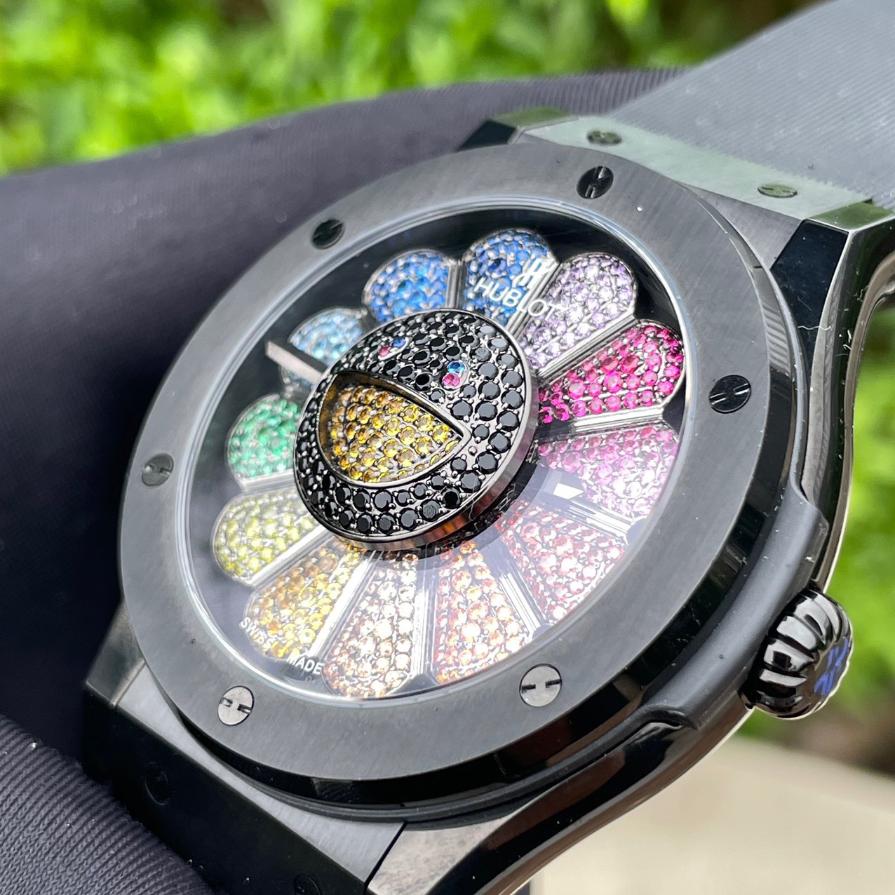 replica Hublot Replica Watches Spirit Of Big Bang King Gold Bezel Ceramic Blue 42mm WATCHES 3 