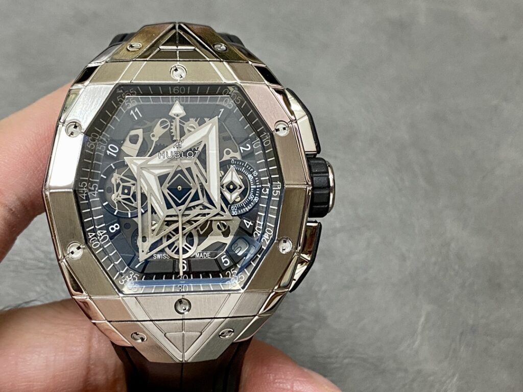 replica Hublot Fake Watch Big Bang Sang Bleu II King Gold HB Factory 44mm WATCHES 3 
